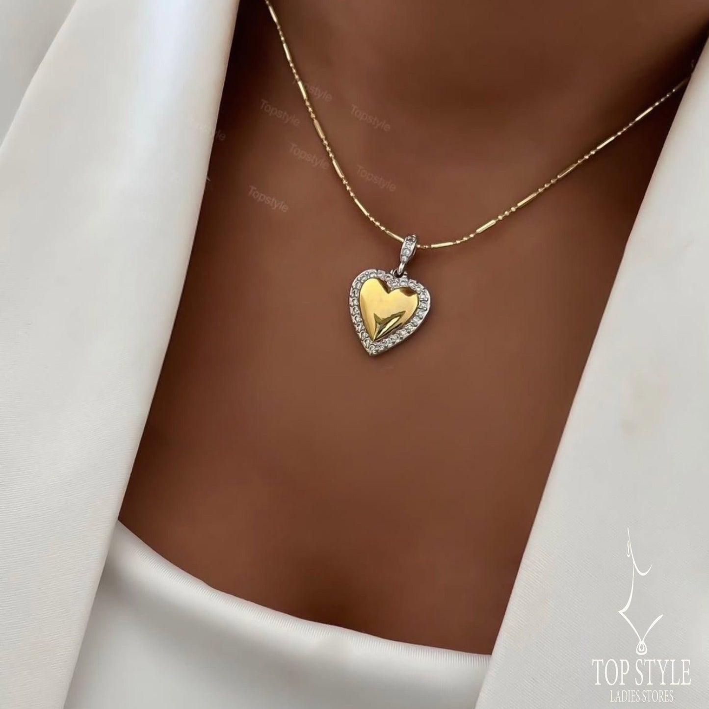 18K Gold-Plated Heart Necklace