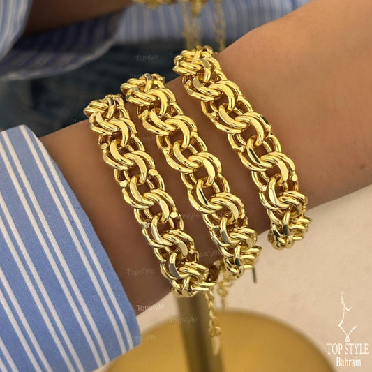18K Gold-Plated Chain Bracelet