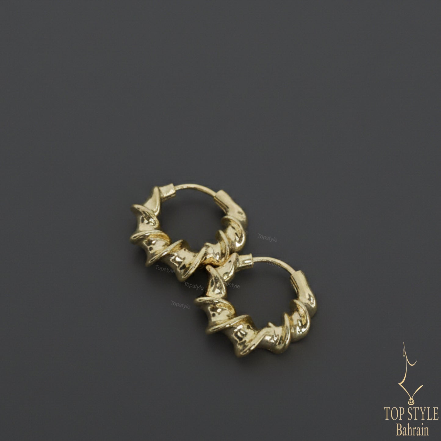 18K Gold-Plated Chic Beaded Hoops