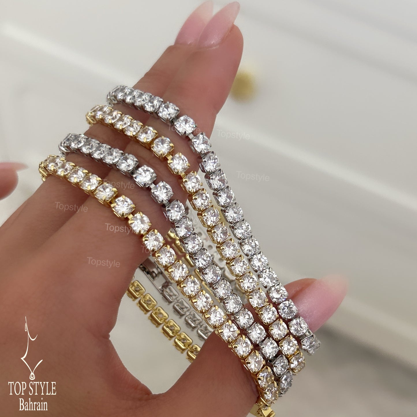 18K Gold-Plated Tennis Bracelet