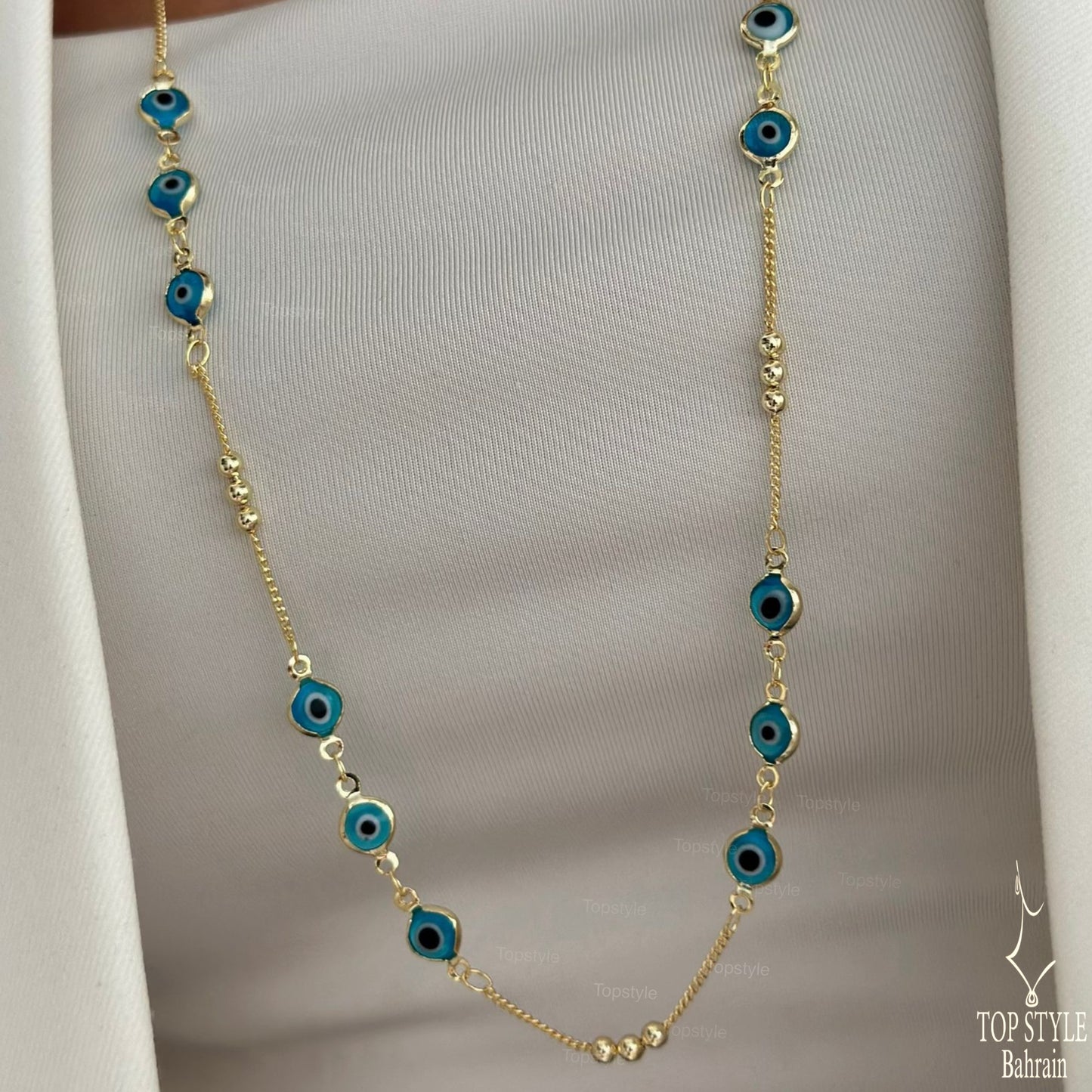 Nazar Luxe Set (Necklace + Bracelet)| 18K Gold Plated