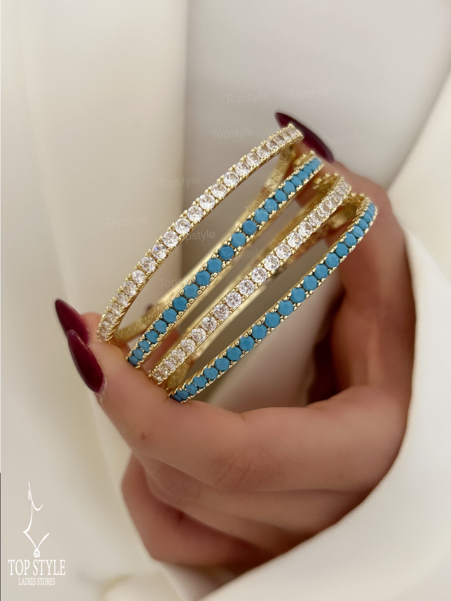 18k Gold Plated Zircon Bangle