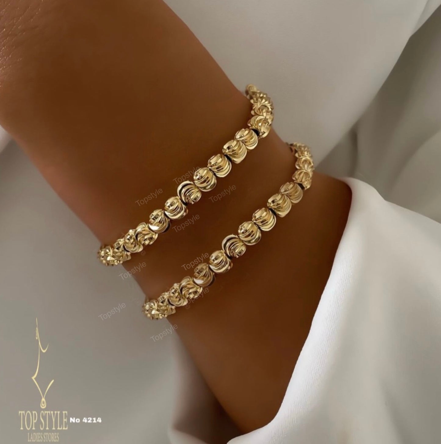18K Gold Plated Dorica Spring Bracelet