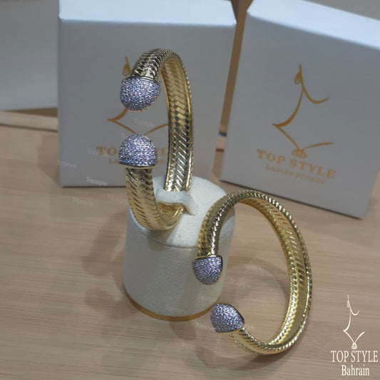 18K Gold Plated Royal Twin Cuff