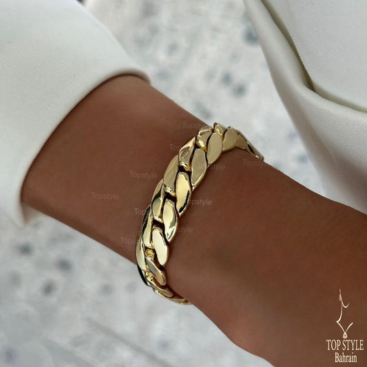 18K Gold Plated Statement Chain Bracelet