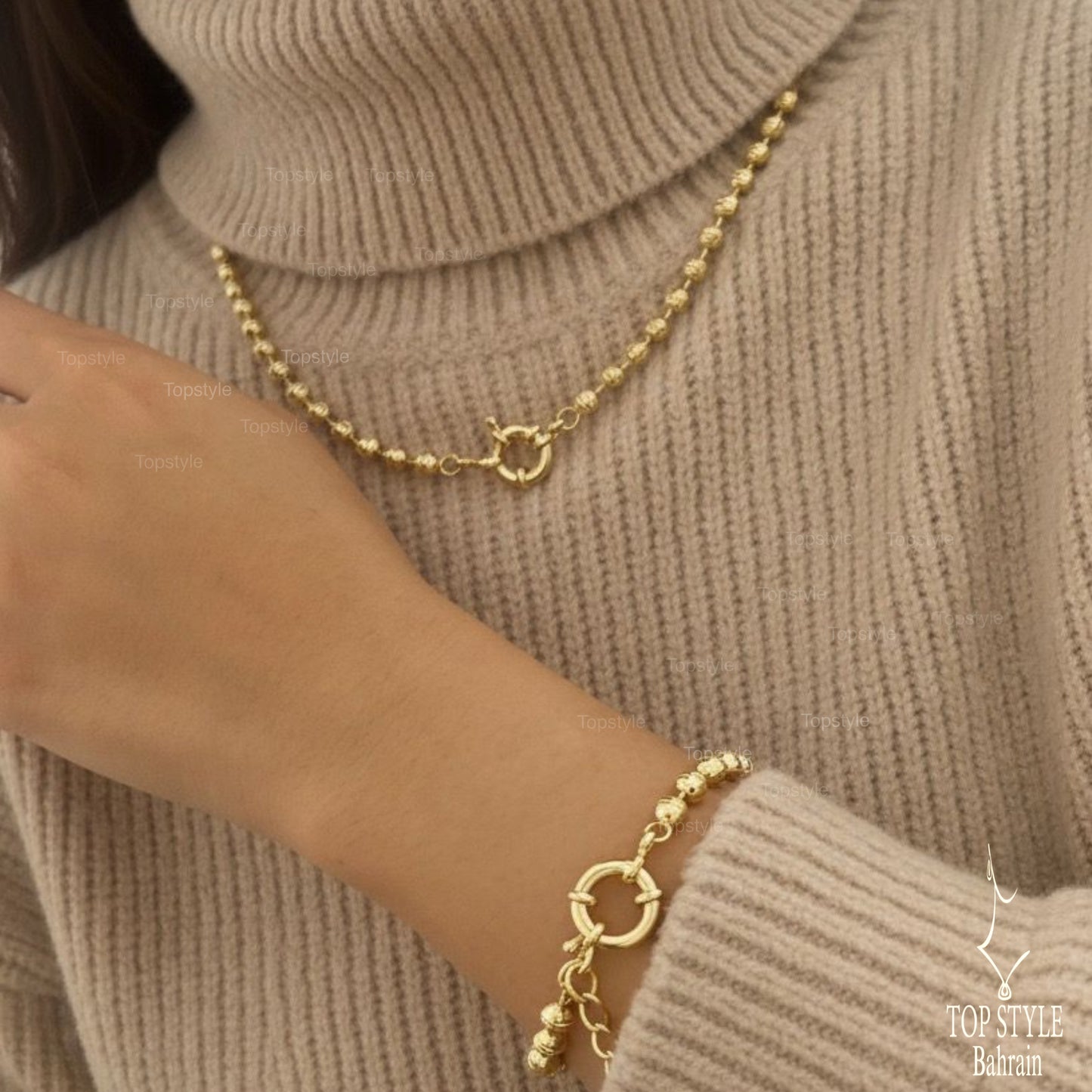 18K Gold Plated Lock Set