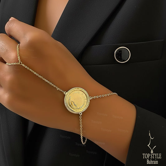 English Coin Hand chain