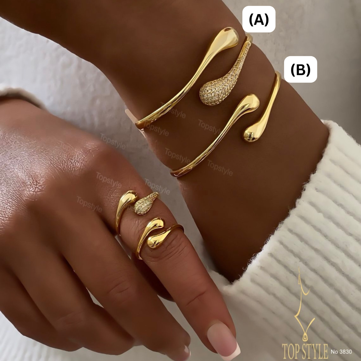 18K Gold Plated Drop Bracelets