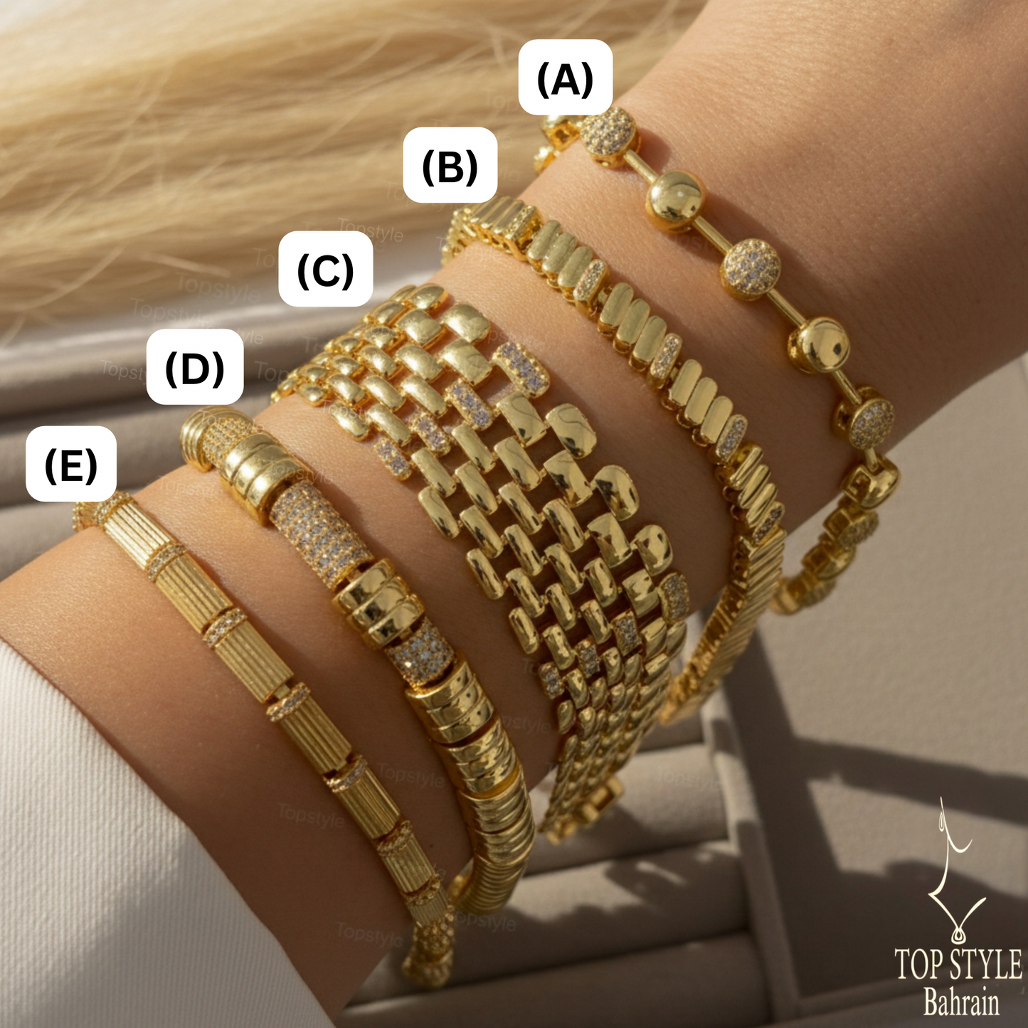 18K Gold Plated Basic Bracelets