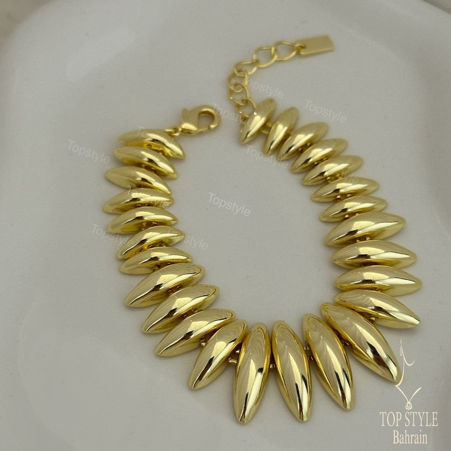18K Gold-Plated Spike Chain Bracelet