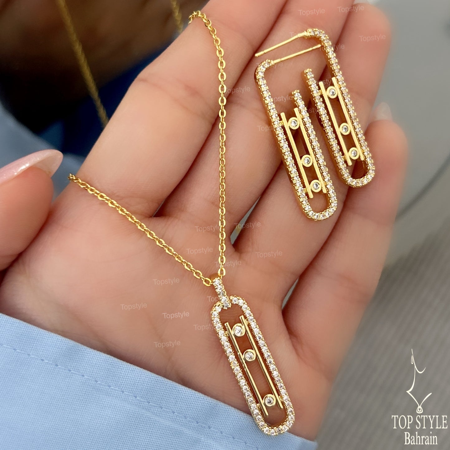 18K Gold Plated Simple Chic Set