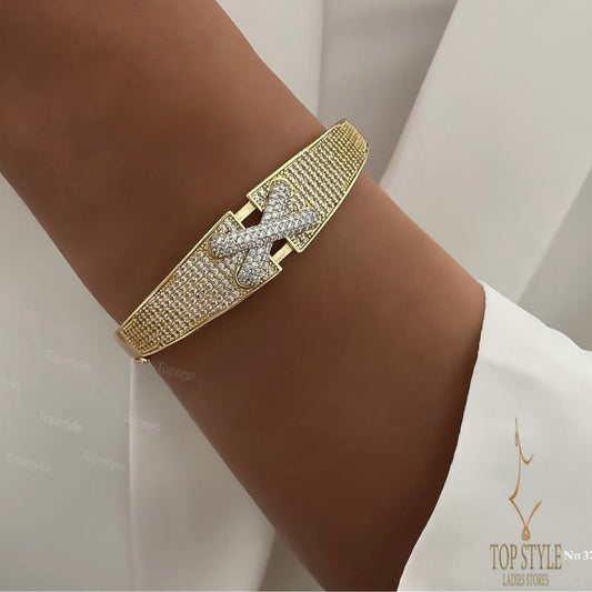 18K Gold Plated X.Signature Bangle