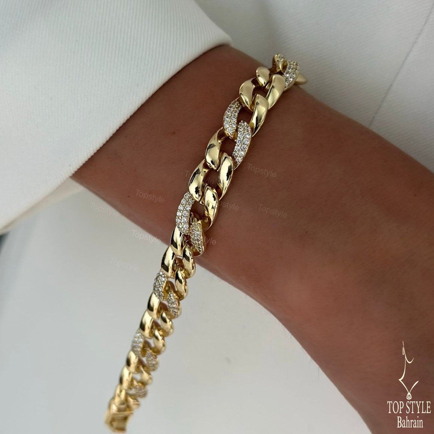 18K Gold Plated Cuban Link Bracelet