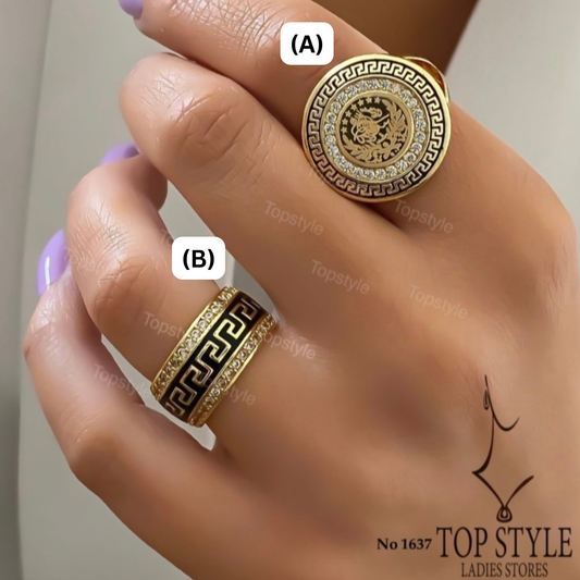 18K Gold plated classic rings
