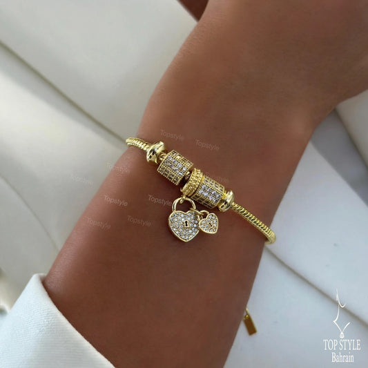 18K Gold Plated Charm Bracelet