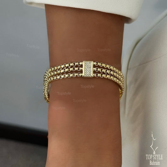 18K Gold Plated Luxe Chain Bracelet