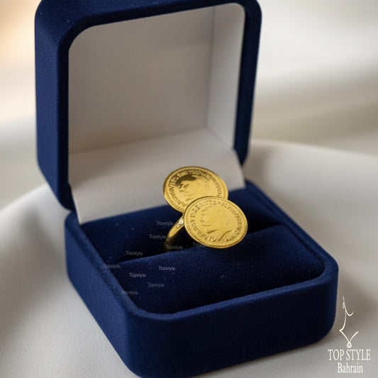 British Coin (Lira) Adjustable Ring
