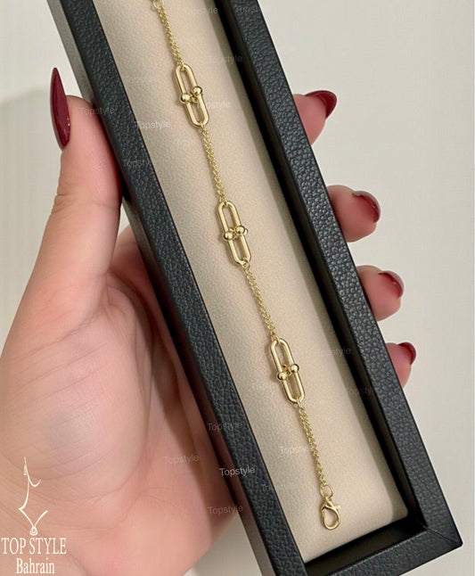 Simple Gold-Plated Bracelet