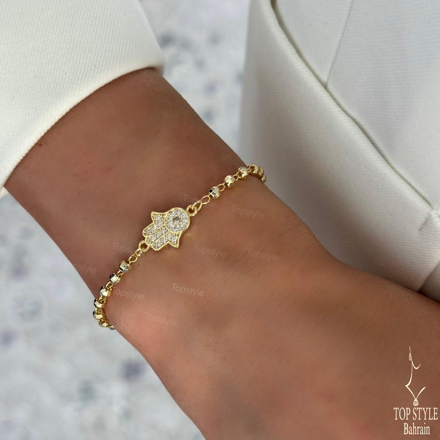 18K Gold Plated Hamsa Bracelet