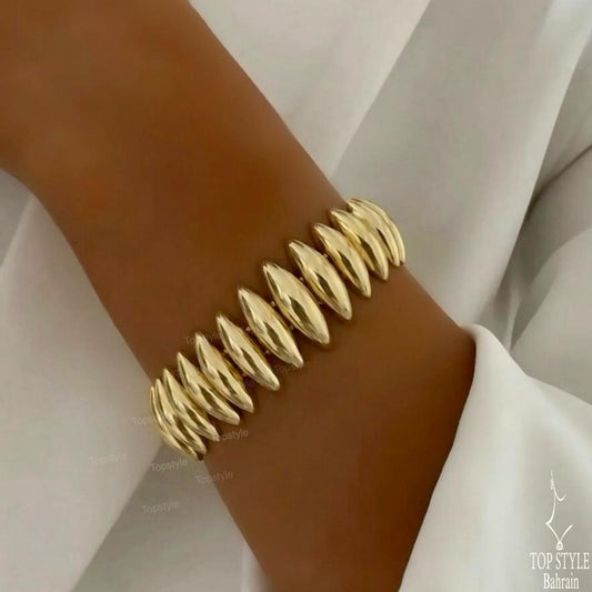18K Gold-Plated Spike Chain Bracelet