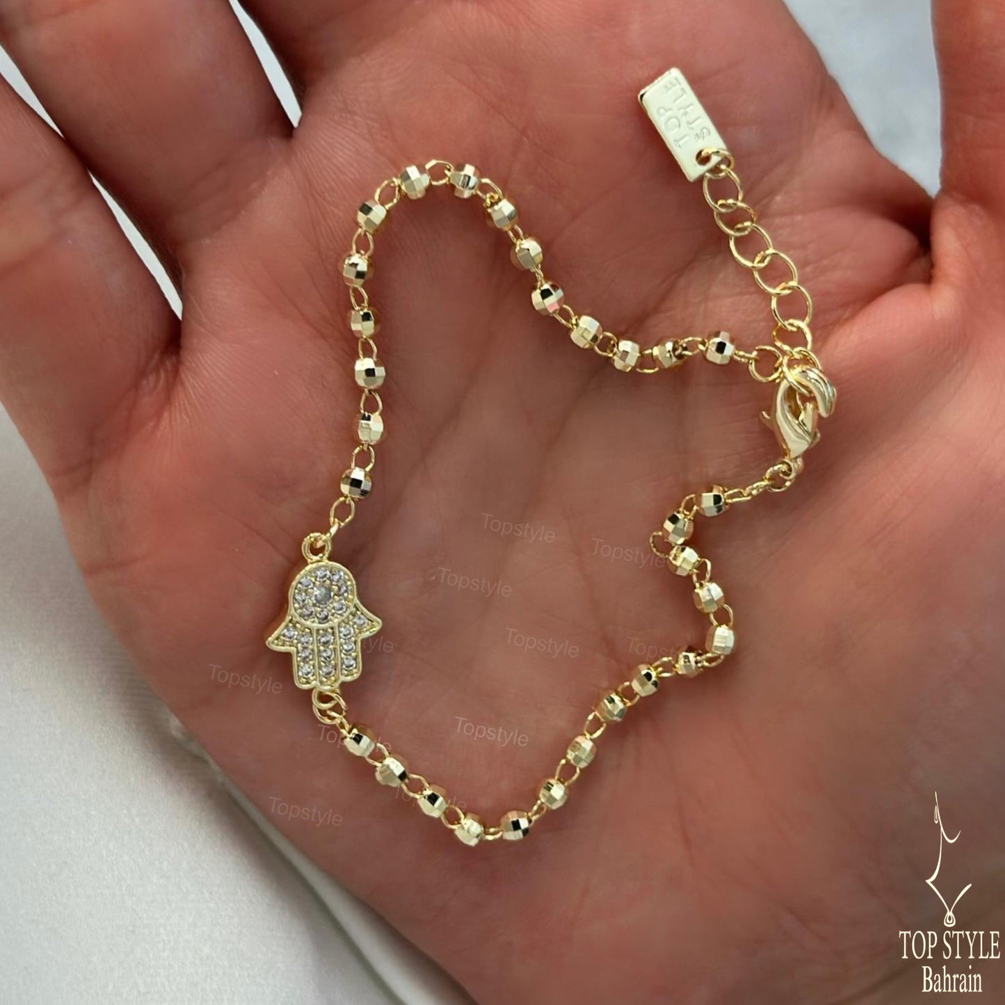 18K Gold Plated Hamsa Bracelet