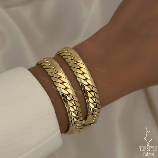 18K Gold-Plated Snake Bracelet