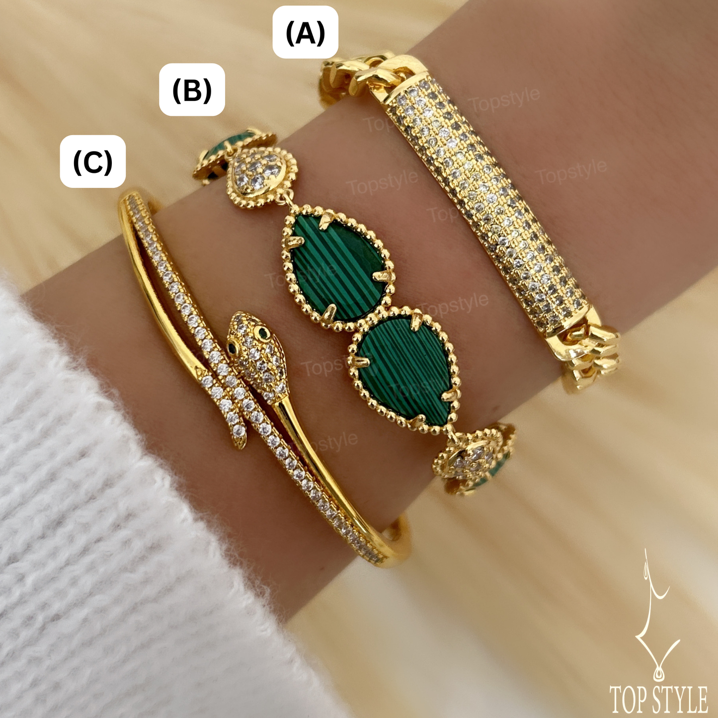 Gold Plated Elite Stack Bracelets