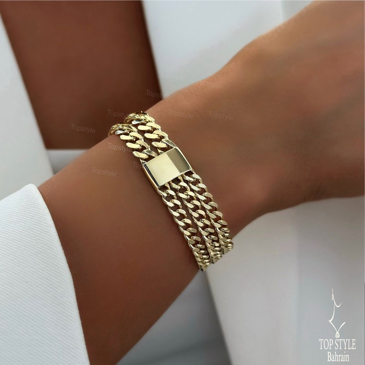 18K Gold Plated Multi Chain Bracelet