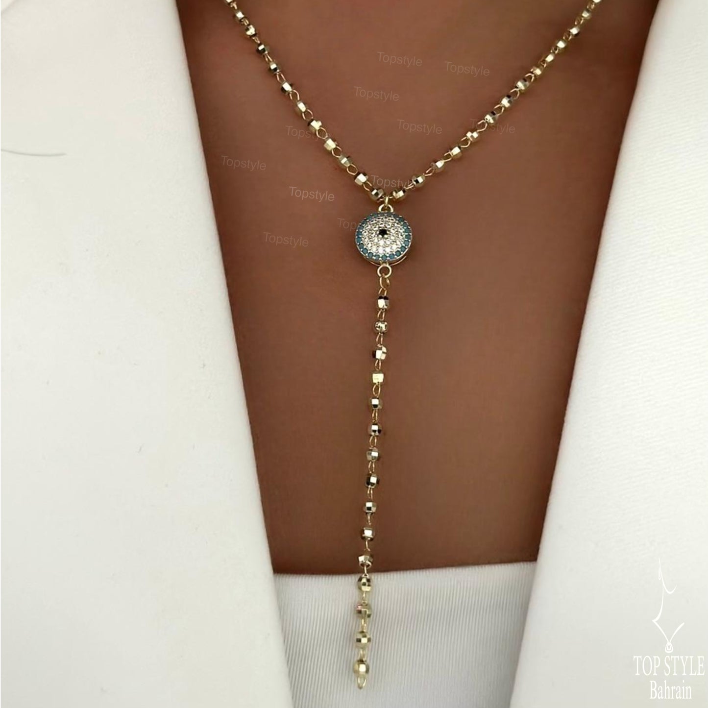 Nazar Beaded Necklace | 18K Gold Plated
