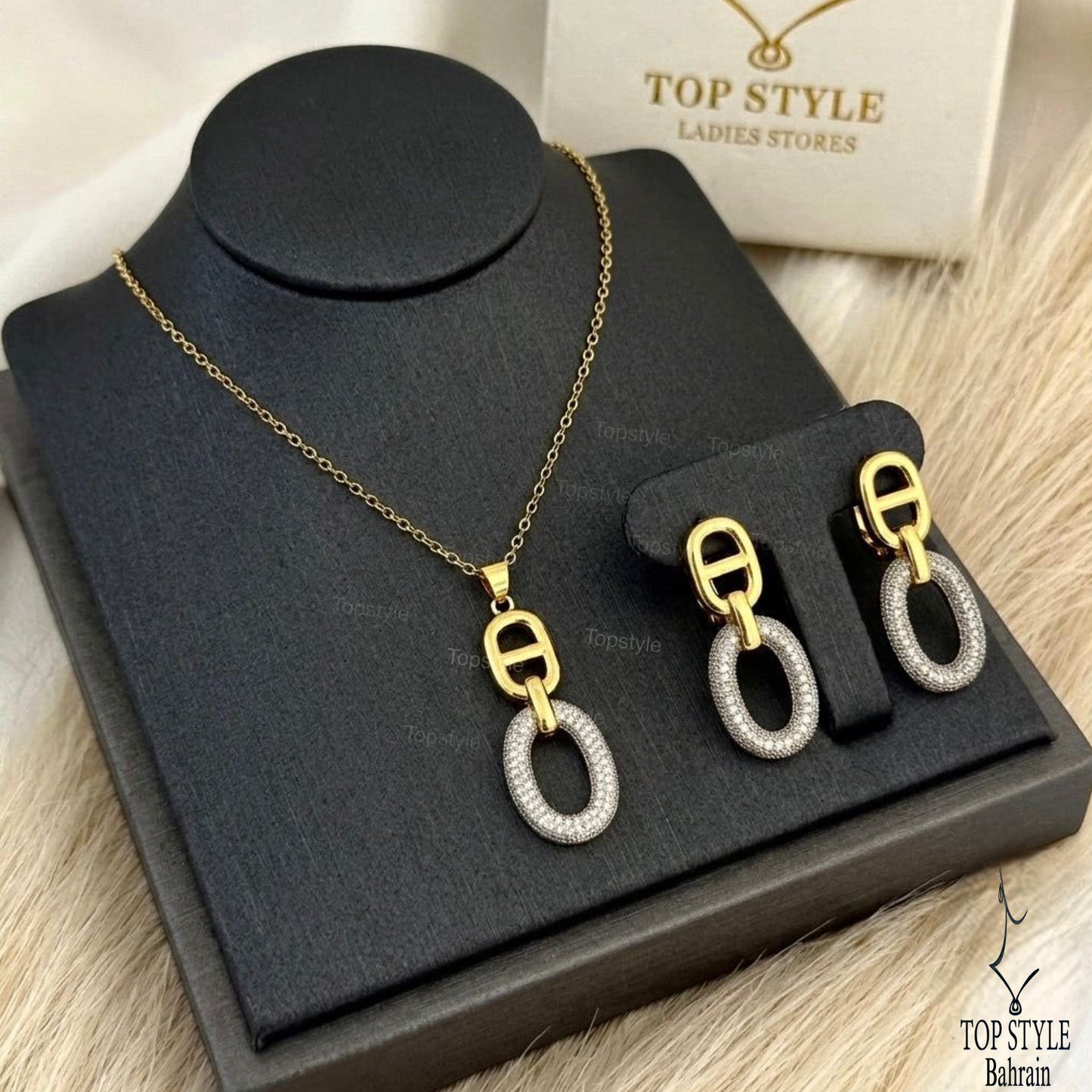 18K Gold Plated Royal Link Set